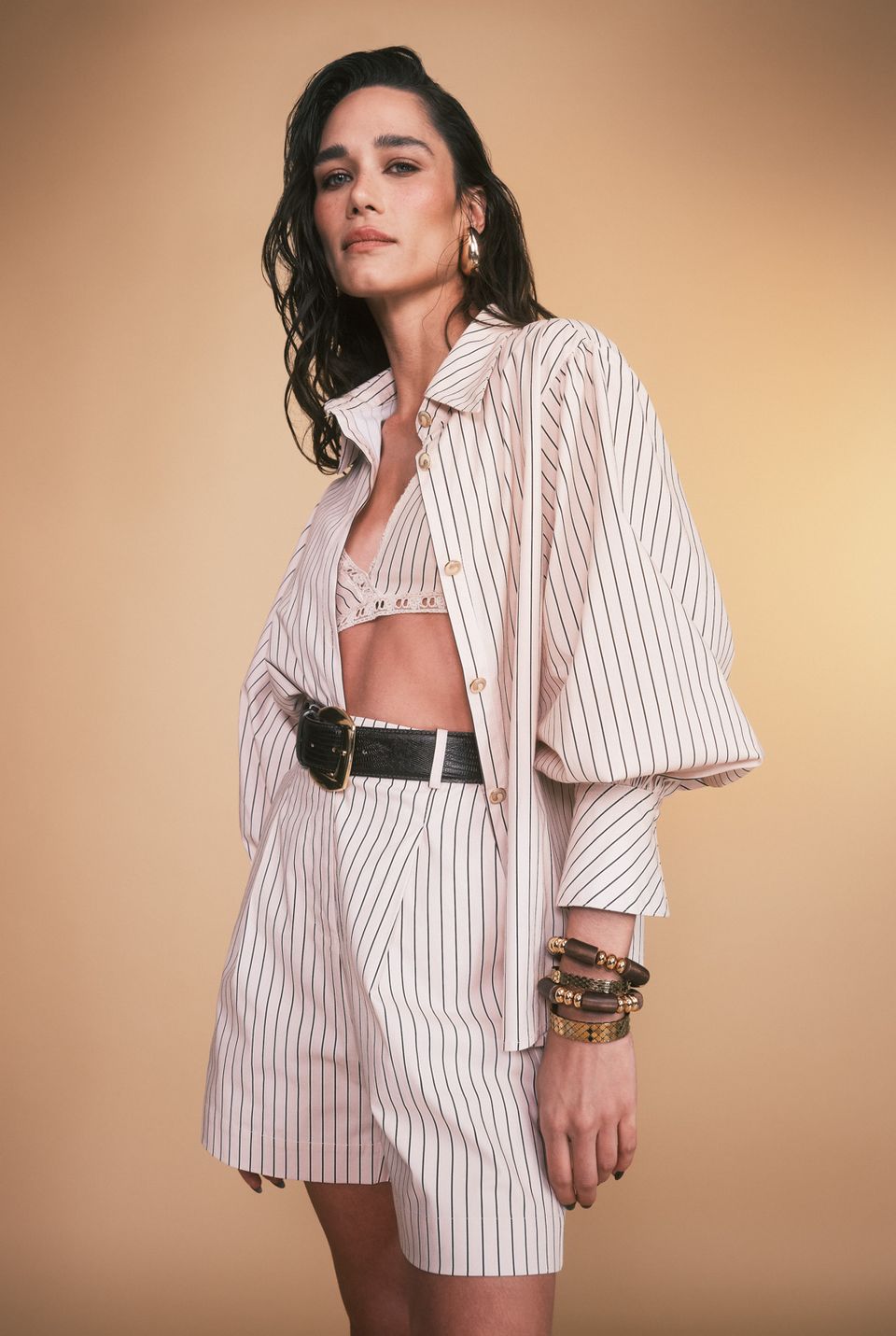 Top Clara Listrado