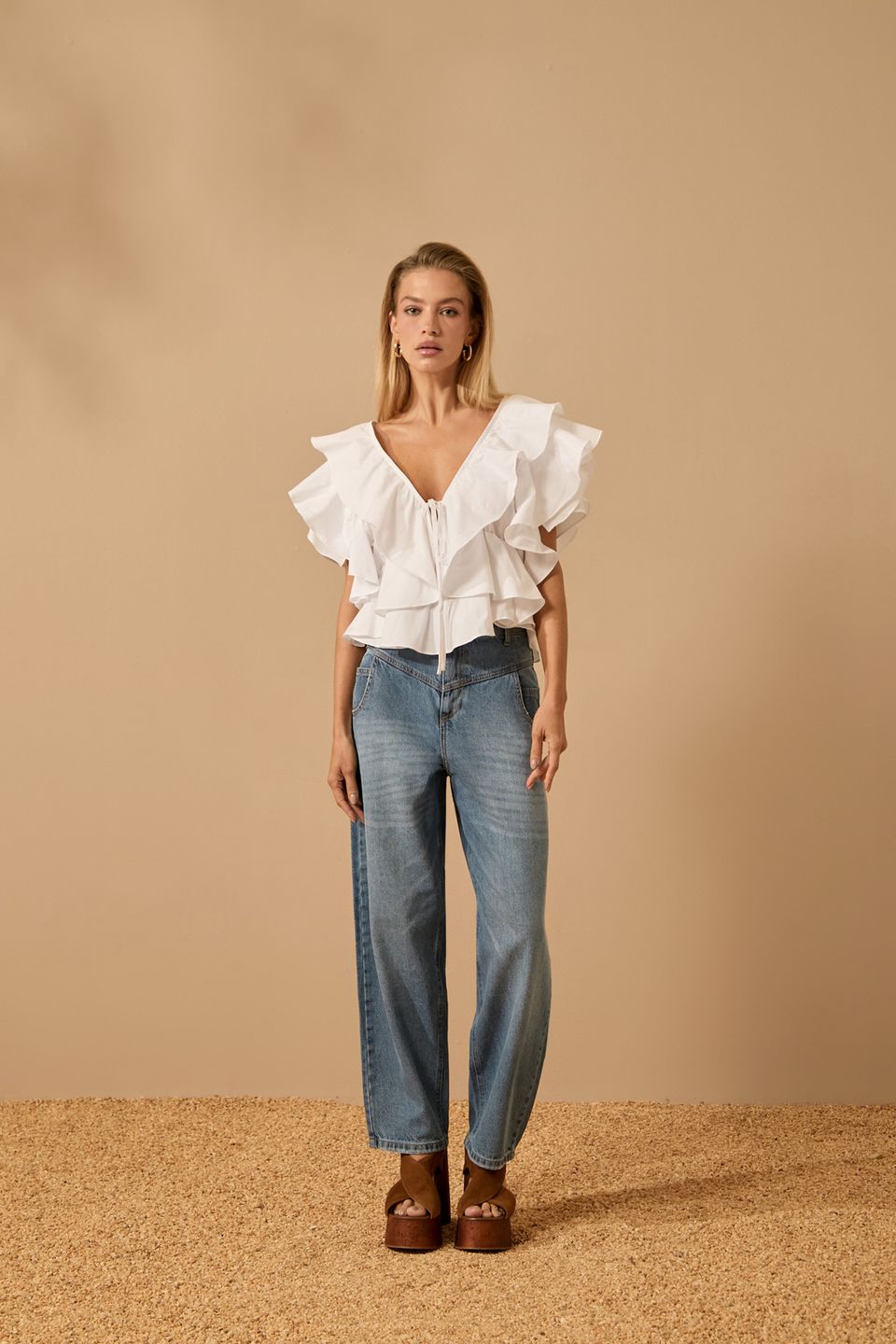 Calça Manuela Jeans Claro