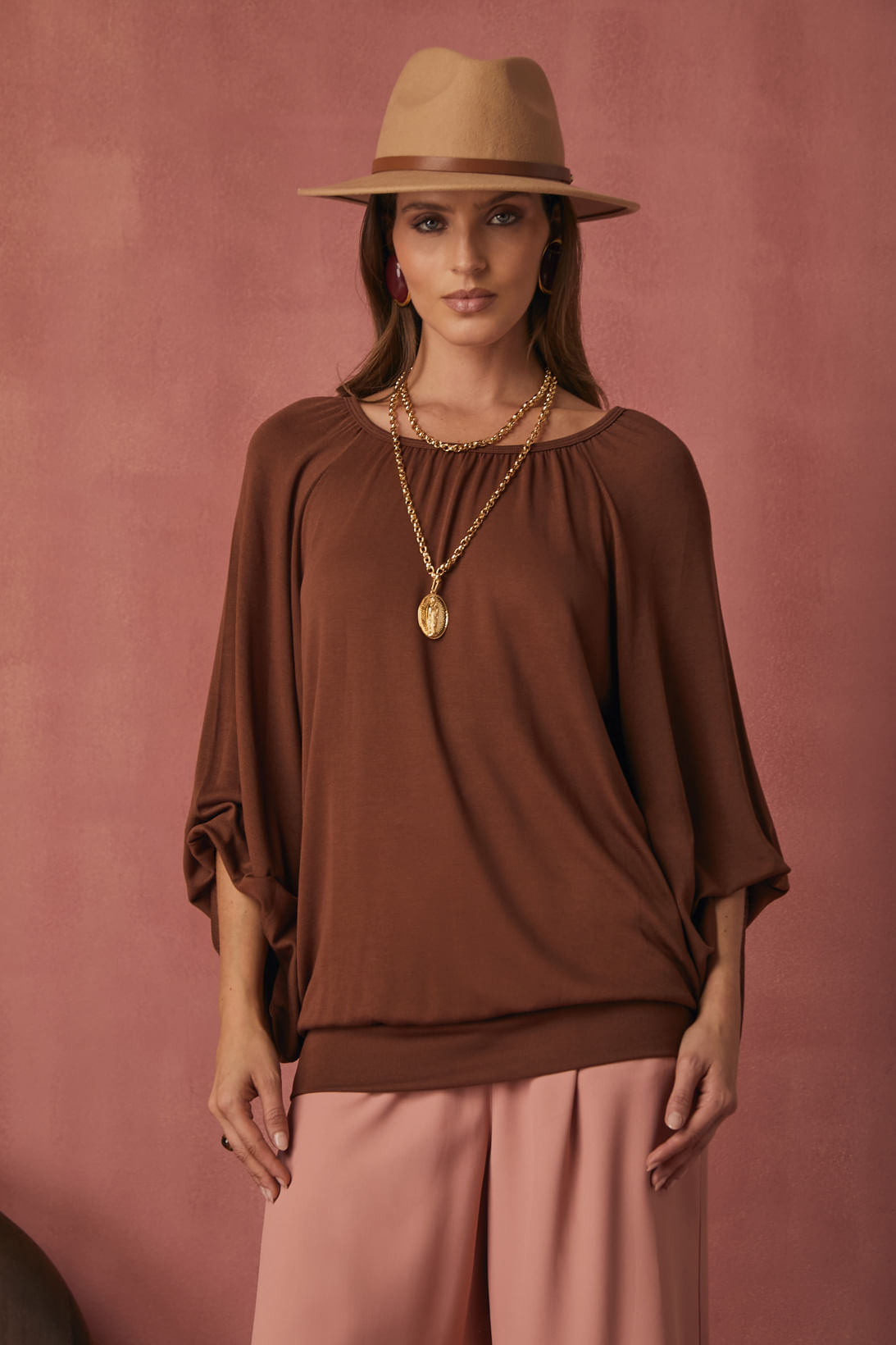 Blusa Joyce Marrom Tutu — Iorane
