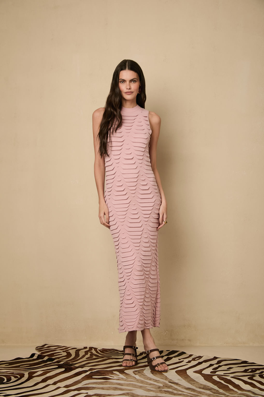 Vestido Cinthia Rosa Quartzo — Iorane