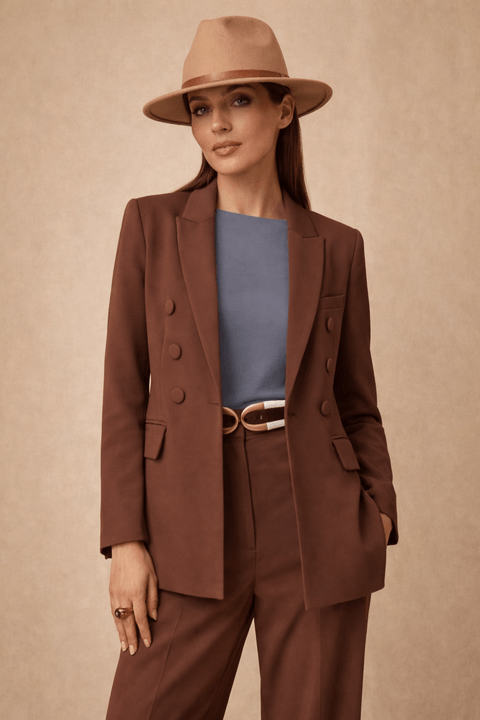 Blazer Mercês Marrom Tutu — Iorane