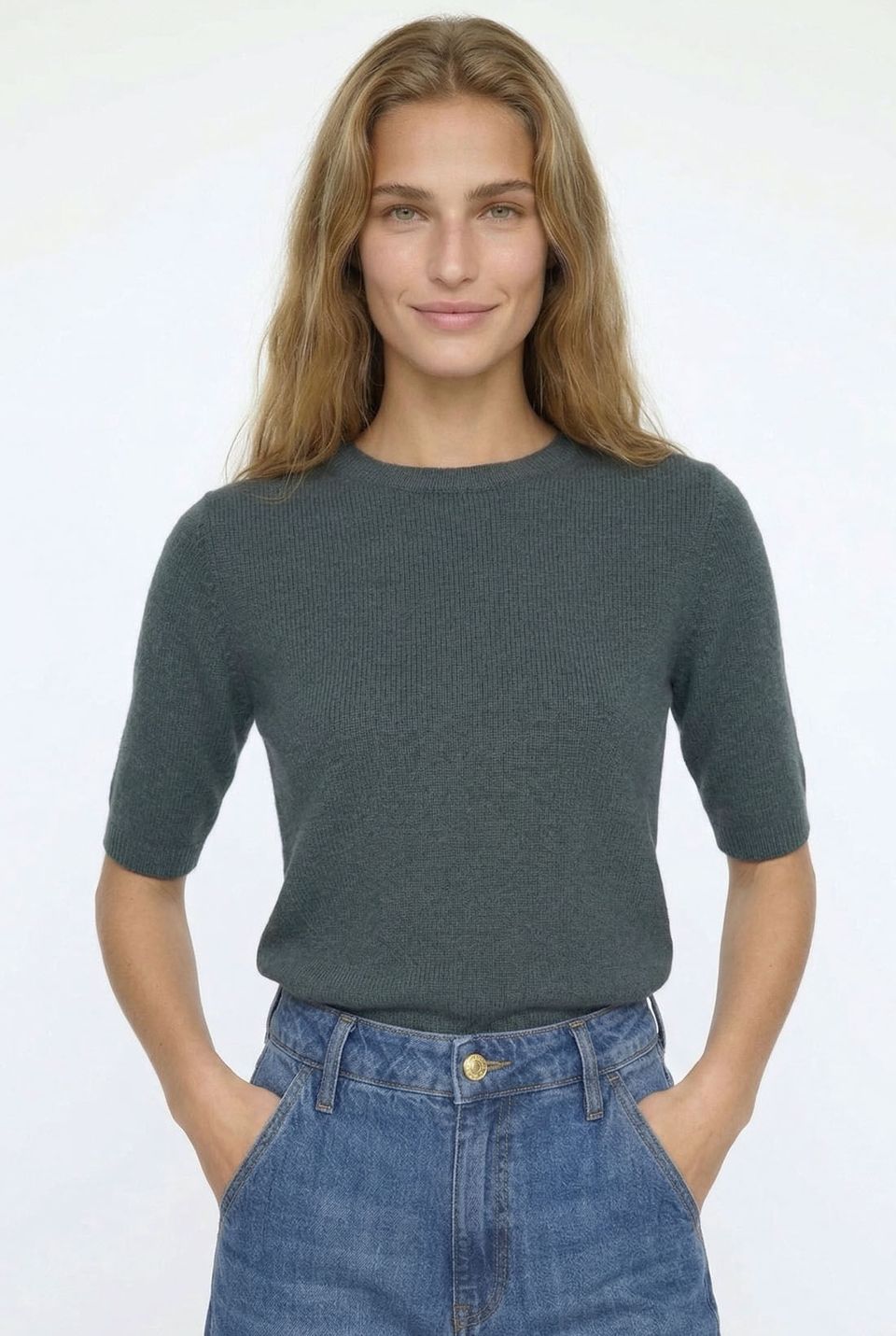 Blusa Marianna Cinza Maria Fumaça
