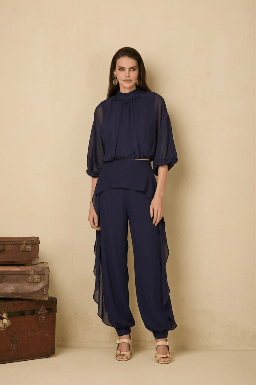 Calça Isabela Azul Cachaça