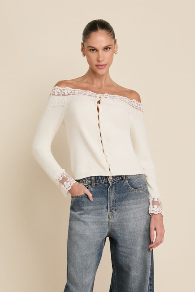 Cardigan Melissa Cru
