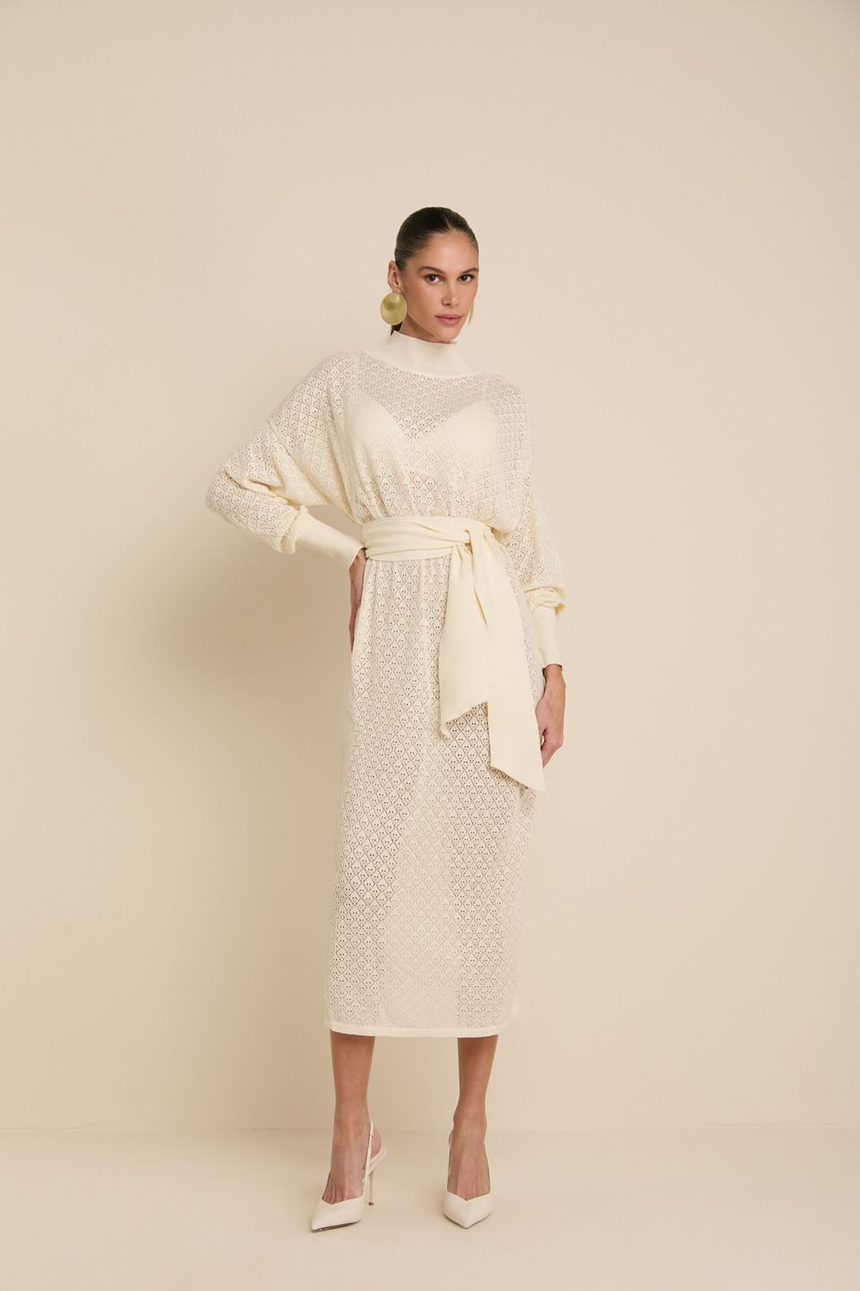 Vestido Alda Cru