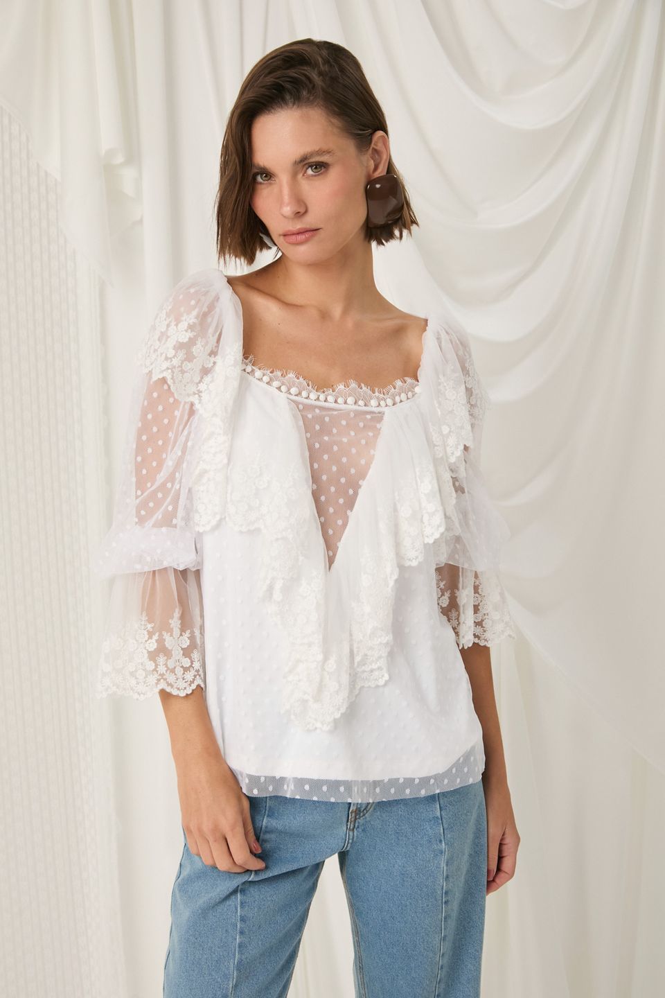 Blusa Maju Off White