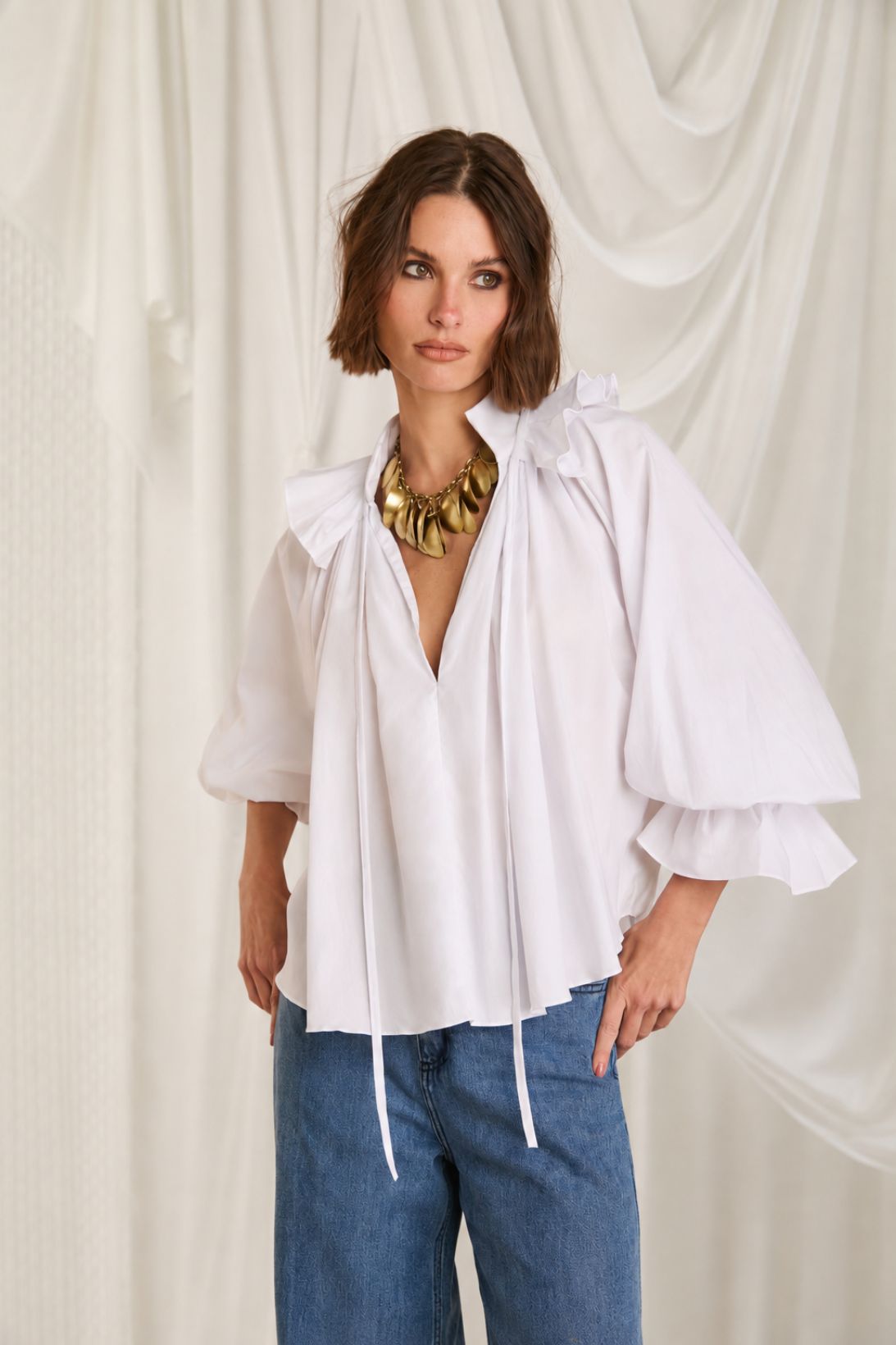 Camisa Penolope Off White — Iorane