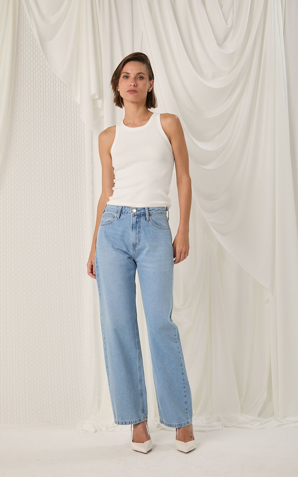 Calça Rosa Jeans